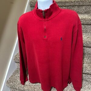 Mint - Stunning *POLO by Ralph Lauren* 1/4 zip soft cotton pullover sweater XXL